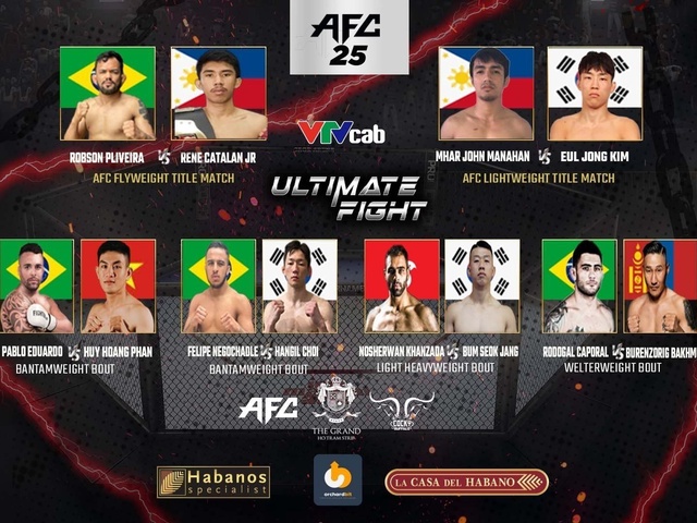 Robson Oliveira trở lại sàn MMA tại AFC 25, tạm gác quá khứ với Trần Ngọc Lượng