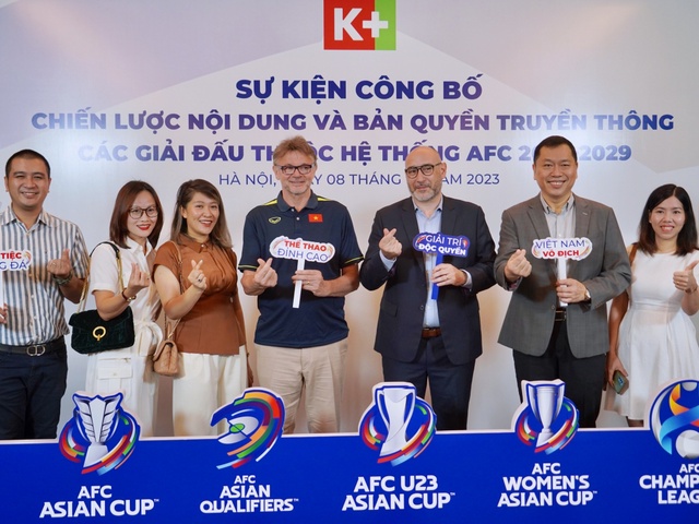 K+ sở hữu độc quyền các giải đấu của AFC