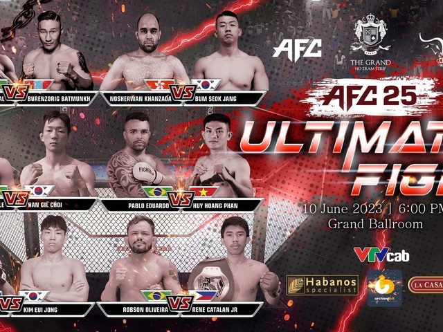 Trực tiếp AFC 25: Robson Oliviera trở lại tranh đai vô địch MMA