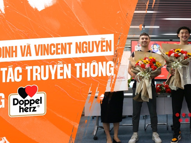 Tâm Đinh và Vincent Nguyễn hợp tác truyền thông cùng nhãn hàng nổi tiếng Doppelherz