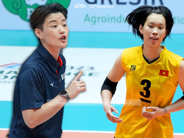 HLV Đài Bắc Trung Hoa cổ vũ trò cũ Thanh Thúy và Việt Nam trước trận Chung kết AVC Challenge Cup