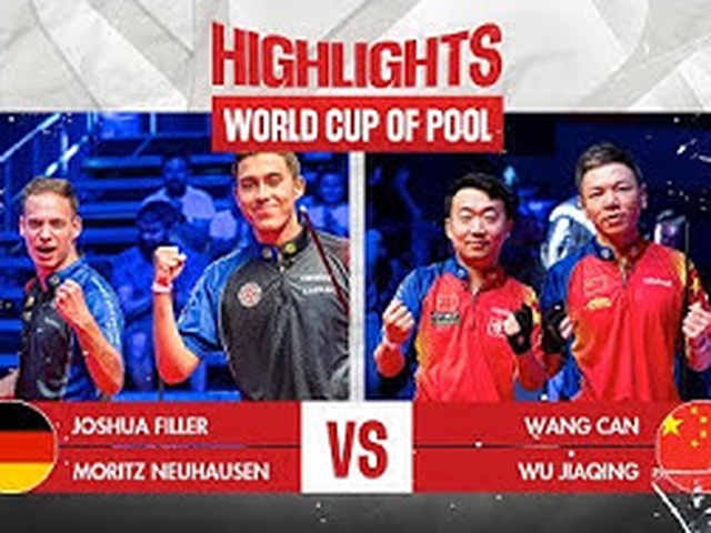 Highlight bán kết bida thế giới World Cup of Pool 2023: Đức thể hiện bản lĩnh trước Trung Quốc