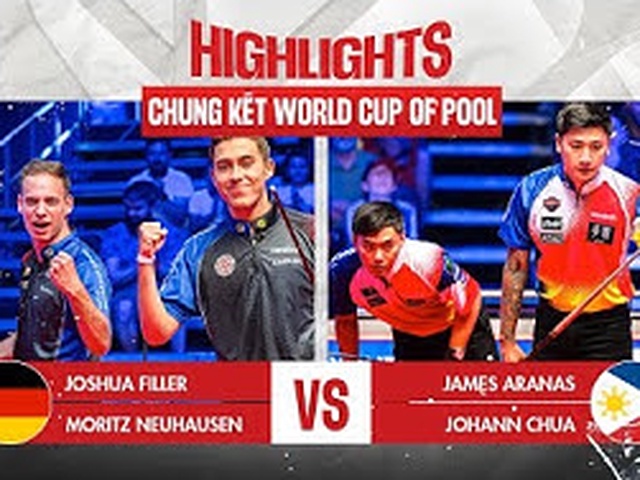 Highlight chung kết World Cup of Pool 2023: Philippines vs Đức
