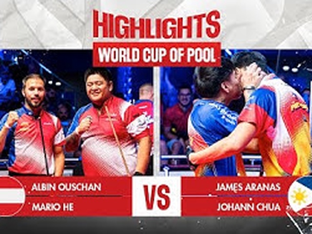 Highlight bán kết World Cup of Pool 2023: Johann Chua và Aranas thể hiện đẳng cấp