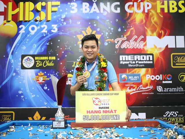 Thắng Trần Quyết Chiến, Nguyễn Trần Thanh Tự vô địch giải billiards Tour 2 HBSF Cup 2023