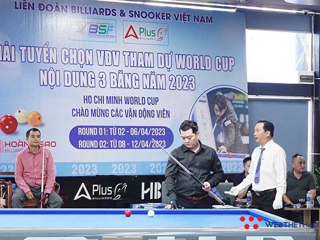 Giải billiard tuyển chọn World Cup Carom 3 băng năm 2023: 2 cơ hội ra biển lớn