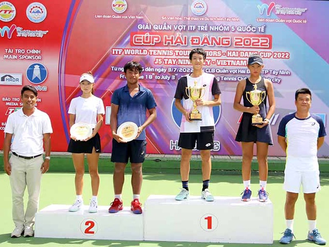 Kết quả tennis ITF U18 nhóm 5 Tây Ninh ngày 26/6: Phạm La Hoàng Anh vô địch đơn nam
