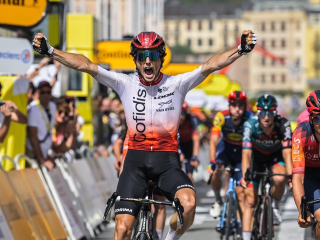 Victor Lafay nhất chặng 2 giải xe đạp Tour de France 2023, giúp Cofidis có chiến thắng sau 15 năm