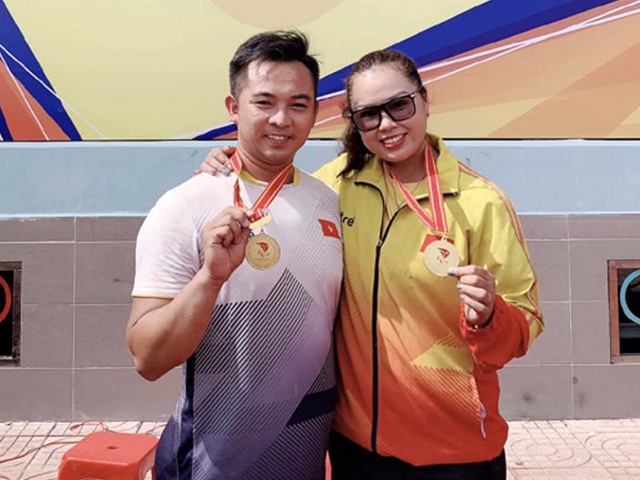 Cặp vợ chồng vàng điền kinh giành huy chương World Para Athletics Grand Prix 2022
