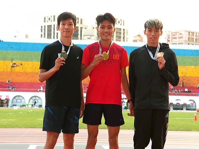 Tuyển thủ SEA Games Lương Đức Phước, Nguyễn Thị Hằng giành HCV giải điền kinh Taiwan Open 2023