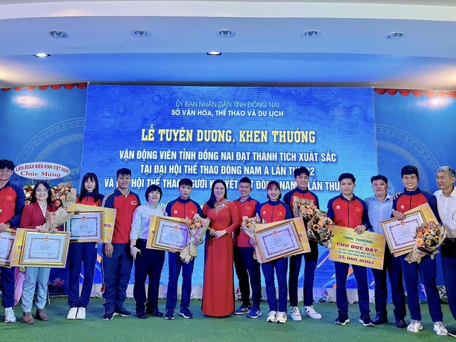 Người đẹp điền kinh Huỳnh Thị Mỹ Tiên mới gia nhập Đồng Nai, nhận thưởng lớn sau HCV SEA Games 32