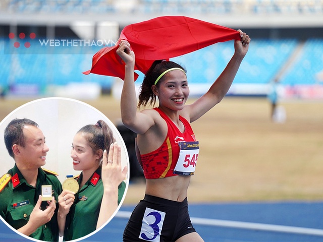 Màn cầu hôn đậm chất lính của Người đẹp 7 môn Nguyễn Linh Na sau cú đúp vàng SEA Games