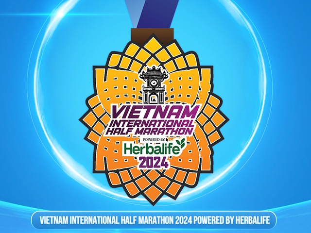 Huy chương hoàn thành “Tinh Túy Đài Sen” của Giải Bán Marathon Quốc tế Việt Nam 2024