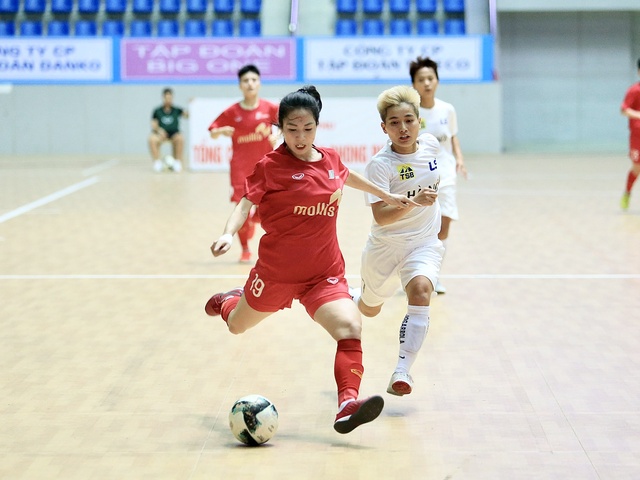 Hot girl Trần Thị Duyên ghi dấu ấn trong ngày khai mạc Giải Futsal nữ VĐQG 2023 