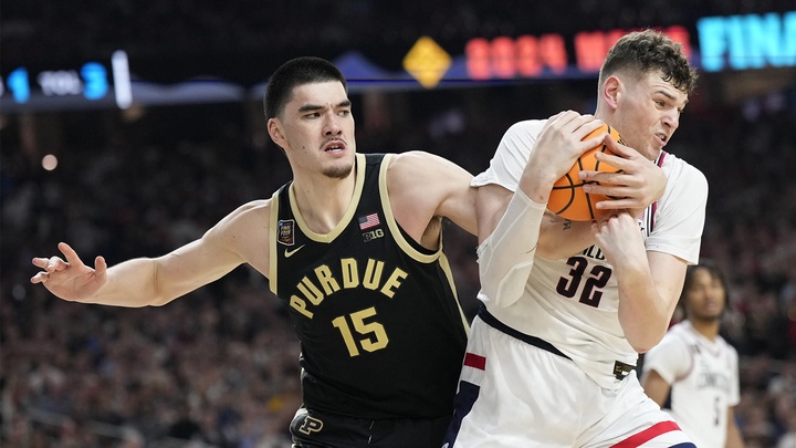 UConn destroyed Purdue with monster Zach Edey .crowned champion of NCAA March Madness 2024