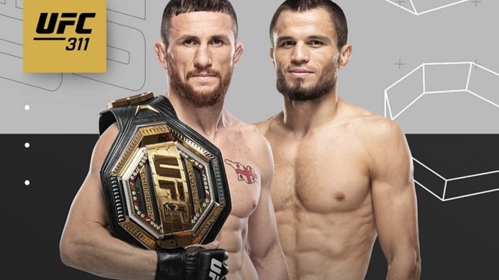 CHÍNH THỨC UFC 311: Merab Dvalishvili bảo vệ đai trước Umar Nurmagomedov