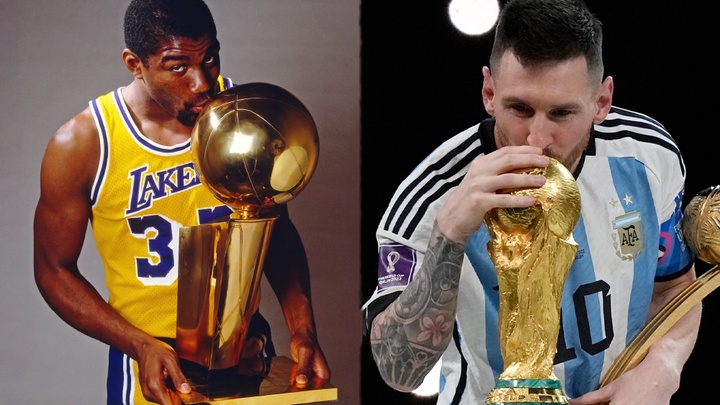 Huyền thoại NBA Magic Johnson cùng siêu sao bóng đá Lionel Messi nhận vinh dự đặc biệt từ Tổng Thống Mỹ