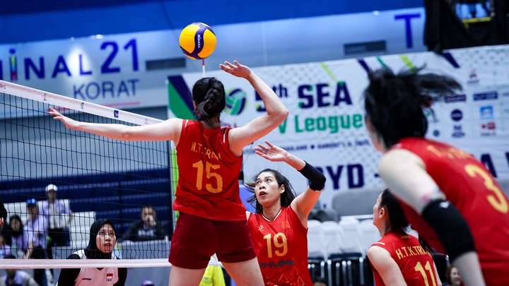 Lịch thi đấu bóng chuyền nữ SEA V.League ngày 2/8: Tâm điểm Việt Nam vs Philippines