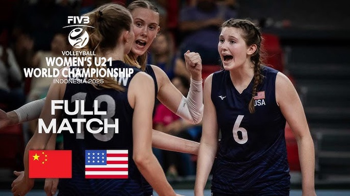 Link trực tiếp giải bóng chuyền U21 vô địch thế giới hôm nay: Trung Quốc vs Mỹ