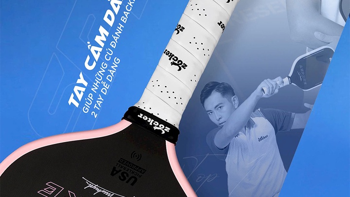 Vợt Zocker Aspire Phúc Huỳnh: Định nghĩa lại trải nghiệm chơi pickleball chuyên nghiệp