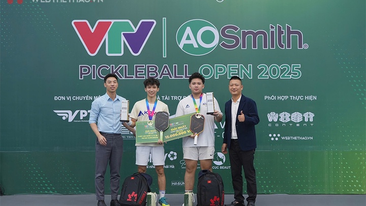Tiến Thịnh - Văn Phúc: Cú bứt phá ngoạn mục để đăng quang VTV A.O SMITH Pickleball Open 2025