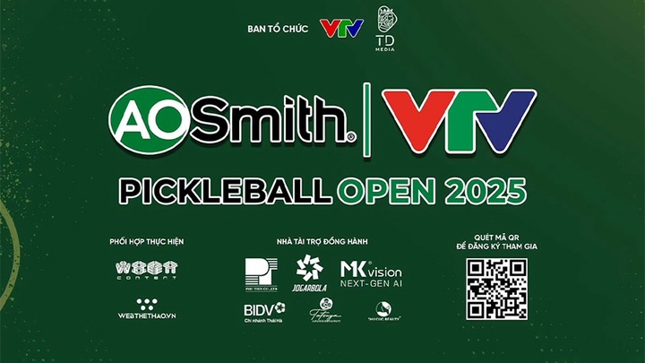 Trực tiếp VTV A. O. SMITH Pickleball Open 2025 - Ngày 24/10