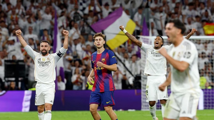 Bảng xếp hạng La Liga sau khi Real Madrid đánh bại Barcelona