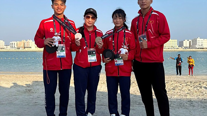 Việt Nam giành 2 huy chương vật bãi biển Đại hội Thể thao Trẻ châu Á