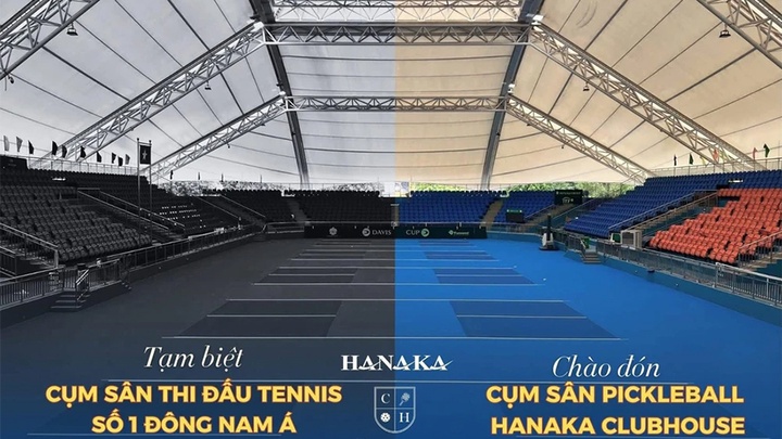 Sân quần vợt số 1 Đông Nam Á phải nhường chỗ cho pickleball