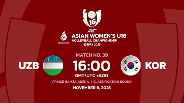 Link trực tiếp giải bóng chuyền U16 vô địch châu Á: Hàn Quốc vs Uzbekistan