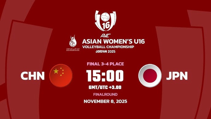 Link trực tiếp tranh hạng 3 giải bóng chuyền U16 vô địch châu Á: Trung Quốc vs Nhật Bản