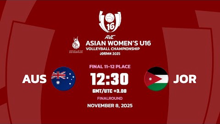 Link trực tiếp giải bóng chuyền U16 vô địch châu Á: Úc vs Jordan