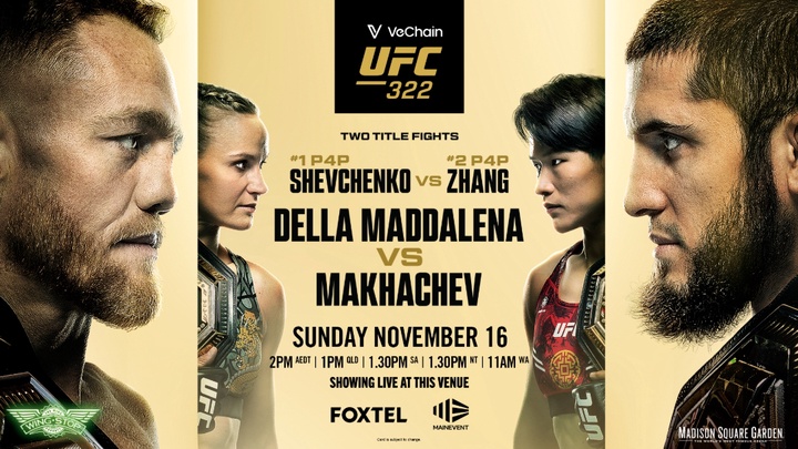 Lịch thi đấu UFC 322: Islam Makhachev vs. Jack Della Maddalena