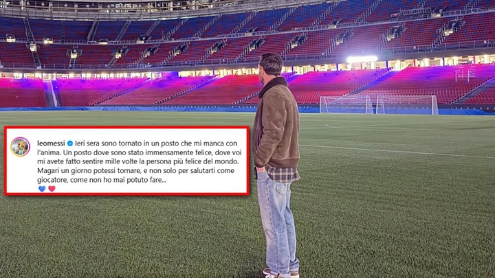 Cảm xúc dâng trào: Messi bí mật trở về Camp Nou trong đêm