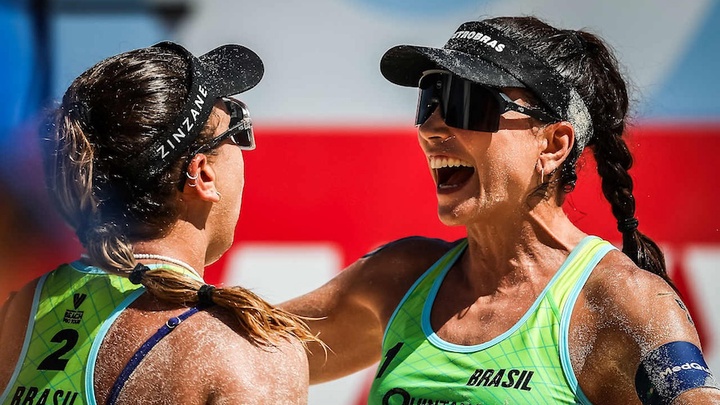 Bảng B giải bóng chuyền bãi biển VĐTG xác định 2 đội bóng đi tiếp