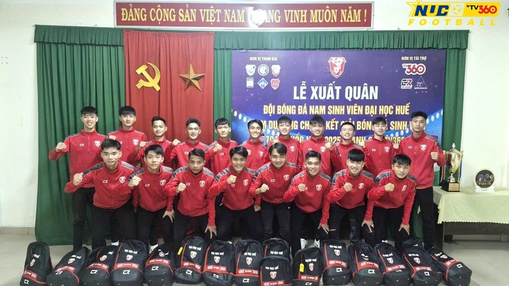 Đại học Huế trước giờ G NUC bóng đá 2025 – Cúp TV360: Trái tim hướng về quê nhà giữa mùa lũ
