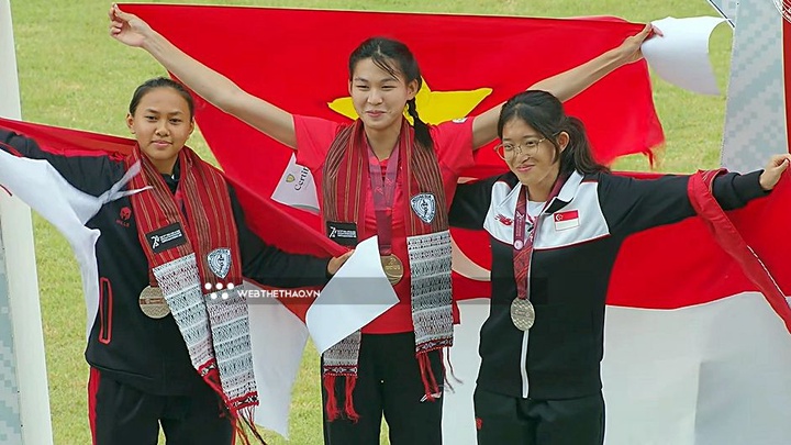 Mai Ngọc Ánh phá kỷ lục nhảy cao nữ giải Điền kinh Trẻ Đông Nam Á 2025