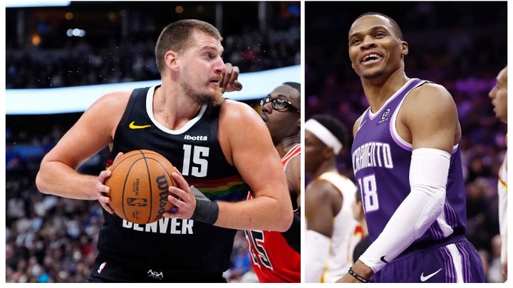 Russell Westbrook hồi sinh tại Sacramento Kings, sánh vai cùng Nikola Jokic ở chỉ số đặc biệt