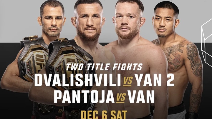 UFC 323: Toàn bộ Main Card chính thức tại Las Vegas ngày 7/12