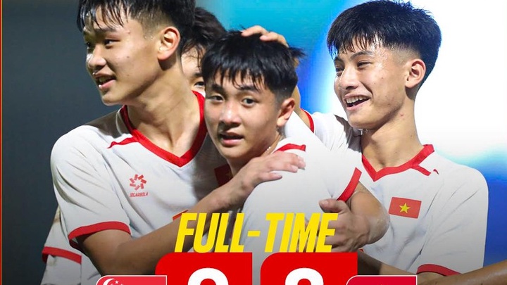 U17 Việt Nam thắng tưng bừng 6-0 ngày ra quân vòng loại châu Á