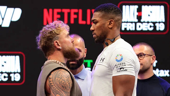 Tiết lộ sốc về số cân nặng Anthony Joshua phải giảm để so găng với Jake Paul