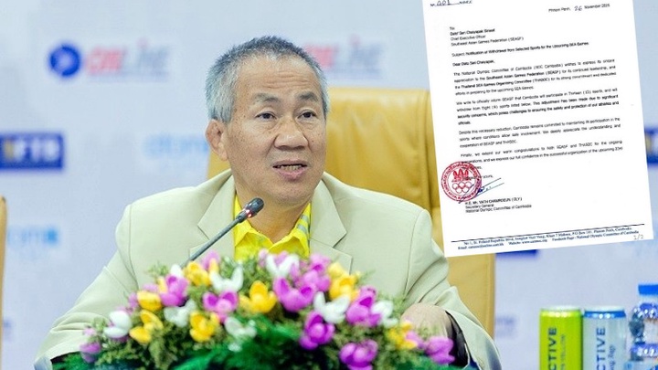 "Văn bản chính thức" về việc Campuchia rút lui khỏi gần một nửa số môn thi ở SEA Games 2025