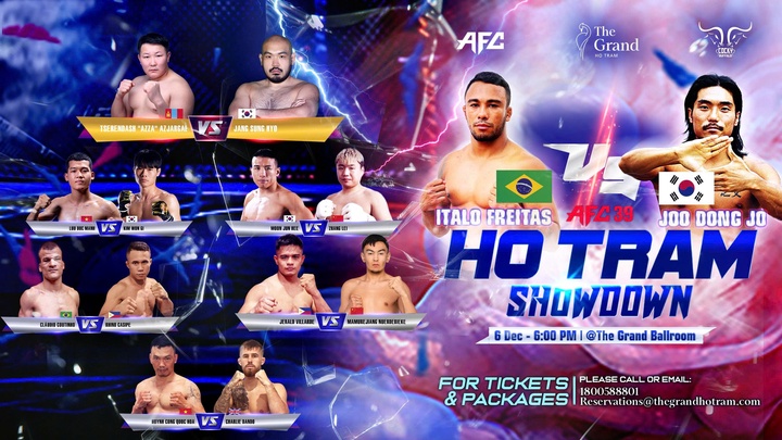 Lưu Đức Mạnh tái xuất trong đêm tranh đai MMA châu lục tại AFC 39