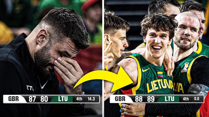 Huyền thoại NBA Reggie Miller ngả mũ thán phục "9 điểm trong 15 giây" của tay ném Lithuania