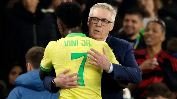 HLV Ancelotti cảnh báo Neymar và Vinicius về danh sách tuyển Brazil dự World Cup 2026