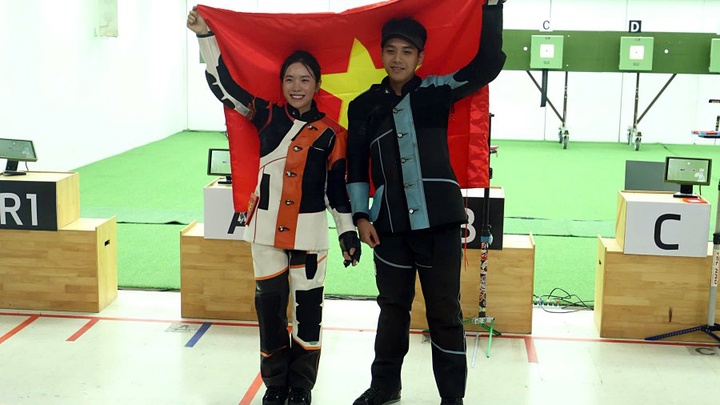 Xạ thủ Olympic Mộng Tuyền và đồng đội thắng nghẹt thở Thái Lan, giành HCV SEA Games 33 đầu tiên cho bắn súng Việt Nam
