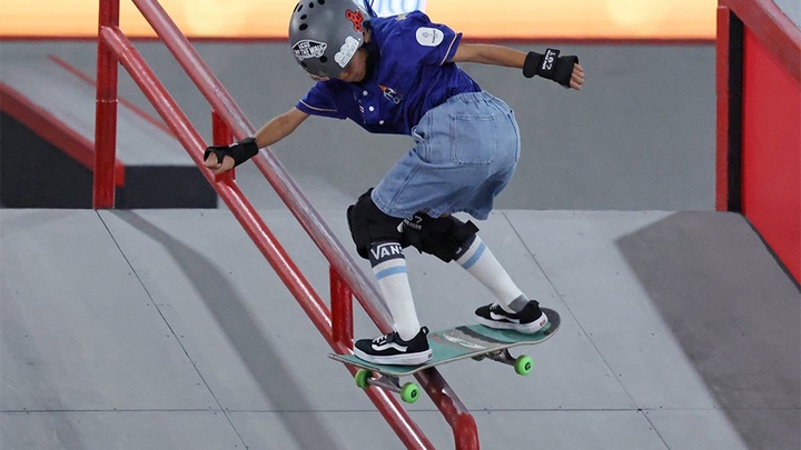 Thần đồng trượt ván 10 tuổi trở thành VĐV Thái Lan trẻ nhất giành HCV SEA Games