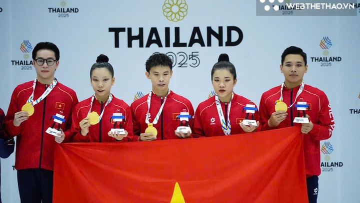 Thể dục aerobic Việt Nam mang đẳng cấp thế giới, hạ Thái Lan để giành HCV SEA Games 33