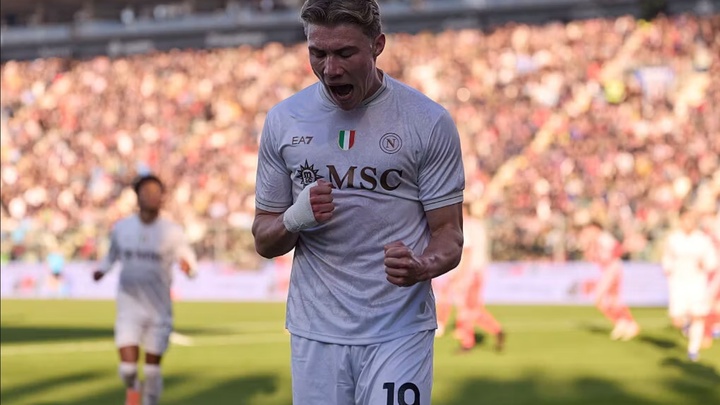 Hojlund ghi bàn cho Napoli sau 12 trận nhiều hơn cả mùa giải khoác áo MU