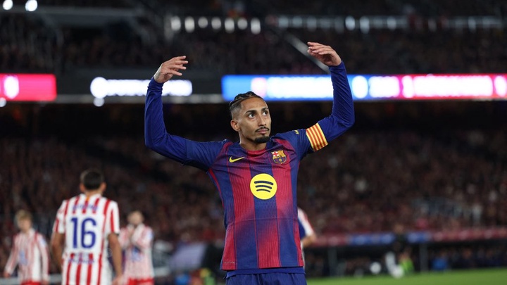Màn trình diễn đỉnh cao của Raphinha: hai bàn thắng, một pha kiến ​​tạo cho Barcelona